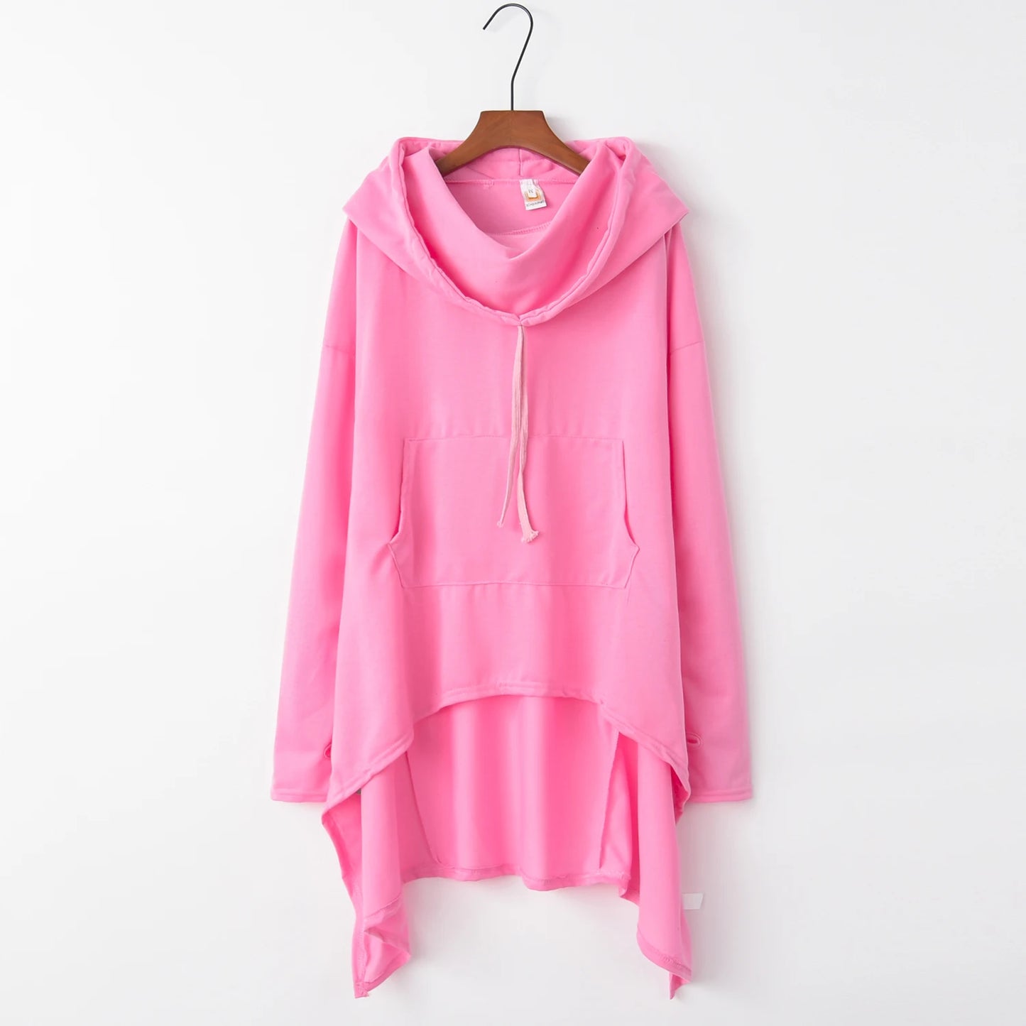 GymJoy's European Style Long Hoodie – Casual Pure Color Trend