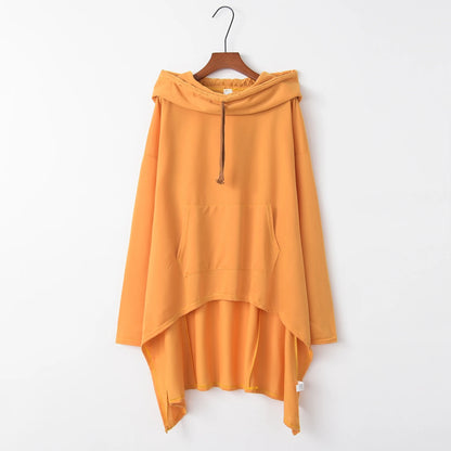 GymJoy's European Style Long Hoodie – Casual Pure Color Trend