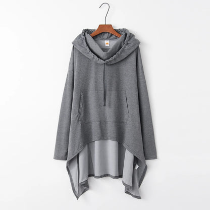 GymJoy's European Style Long Hoodie – Casual Pure Color Trend