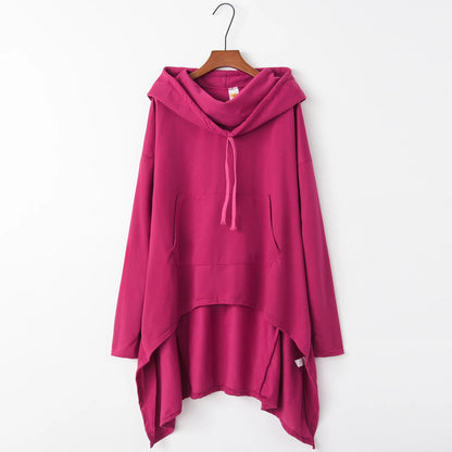 GymJoy's European Style Long Hoodie – Casual Pure Color Trend