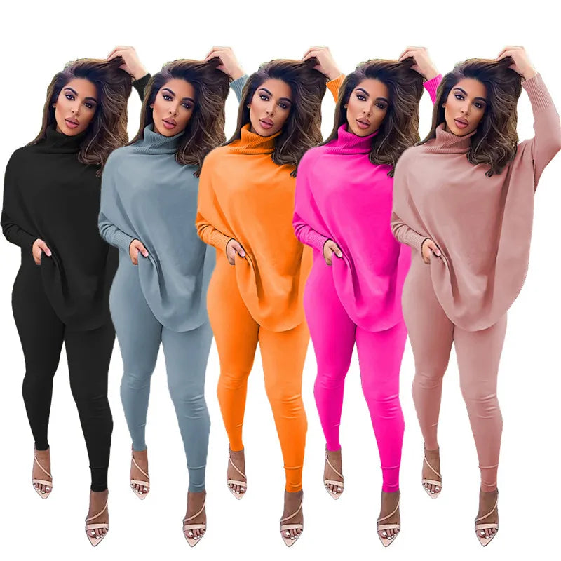 GymJoy's Two-Piece Women’s Sweatsuit – Casual Fall & Winter Matching Set