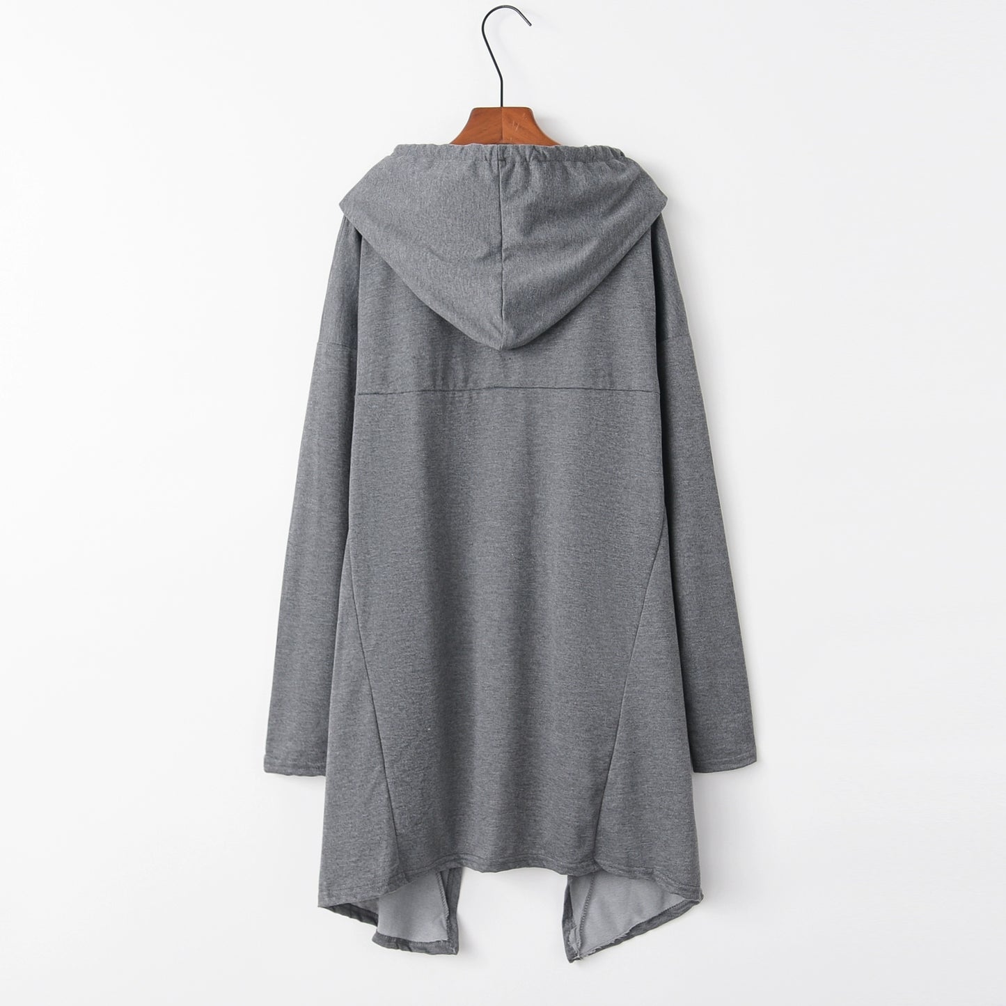 GymJoy's European Style Long Hoodie – Casual Pure Color Trend