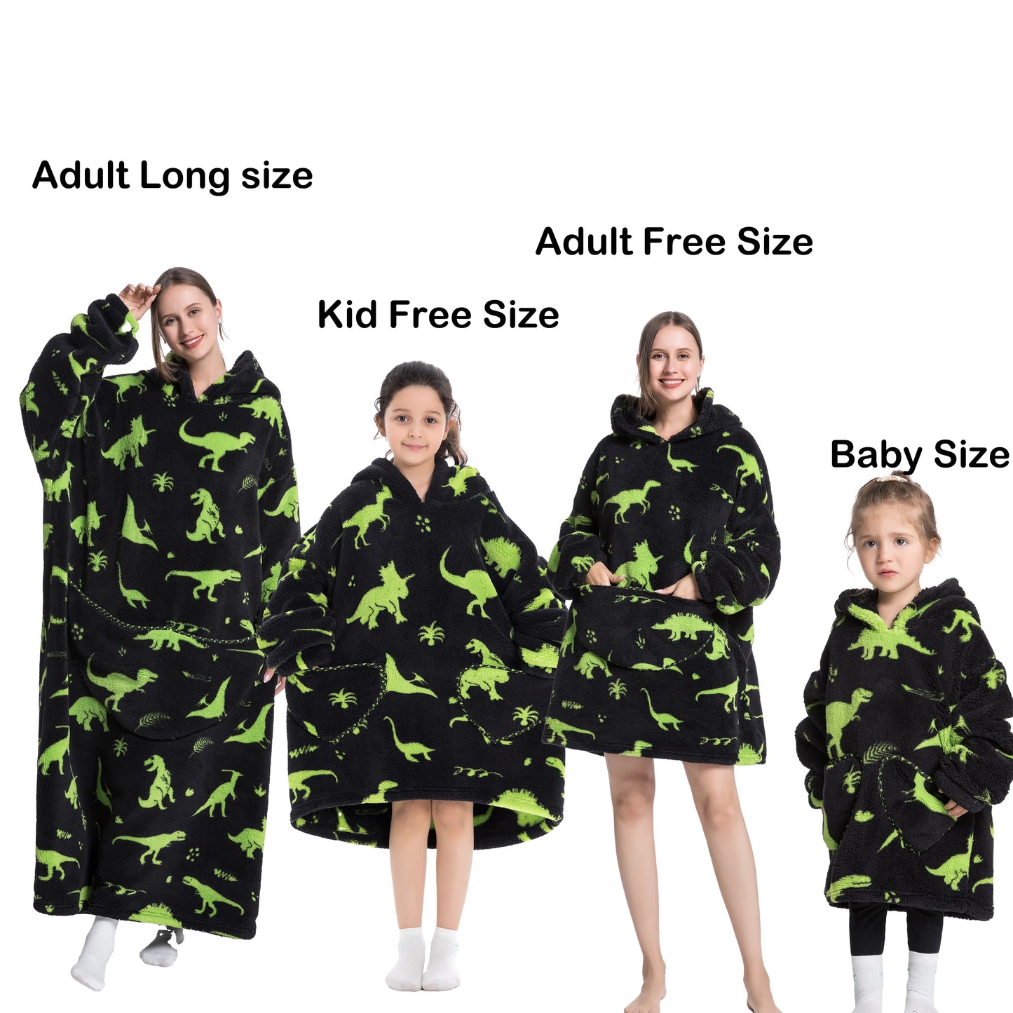 GymJoy's Wearable Shark Blanket Hoodie – Flannel Warmth for Adults & Kids