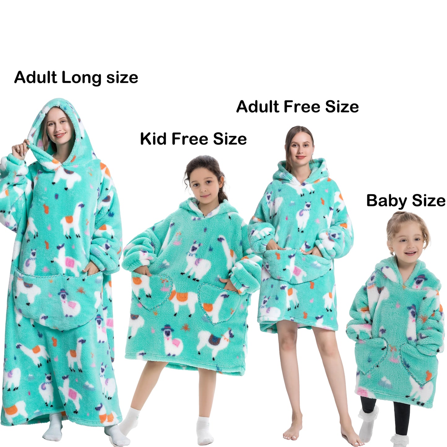 GymJoy's Wearable Shark Blanket Hoodie – Flannel Warmth for Adults & Kids