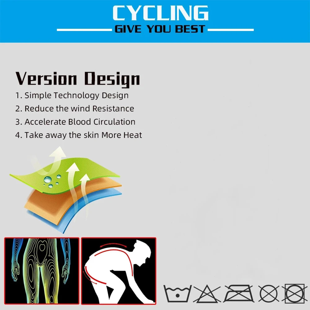 Summer Cycling Jersey Set - Breathable MTB Bicycle Clothing for Men