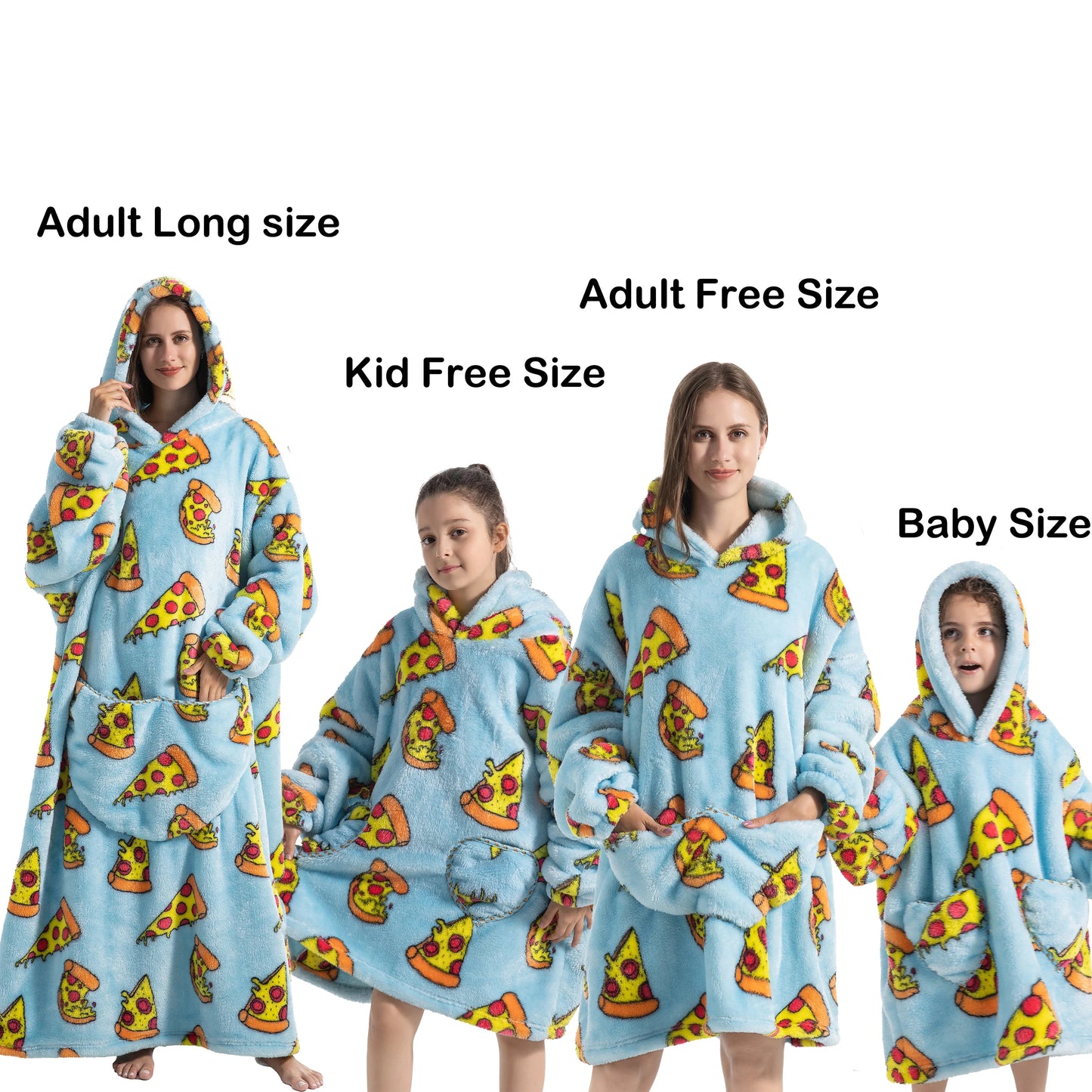 GymJoy's Wearable Shark Blanket Hoodie – Flannel Warmth for Adults & Kids