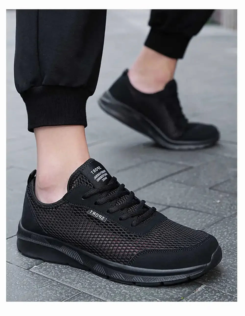 GymJoy's Mesh Vulcanized Men's Sneakers – Casual & Athletic Comfort