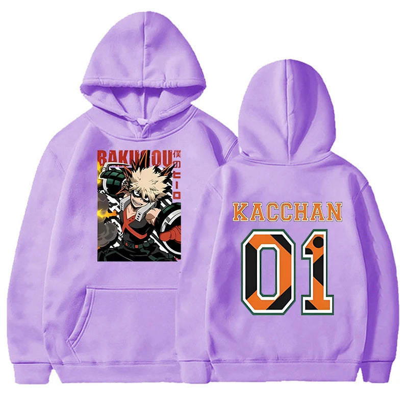 GymJoy's Anime Bakugou Katsuki Hoodie – Hip-Hop Inspired Streetwear for Men & Women