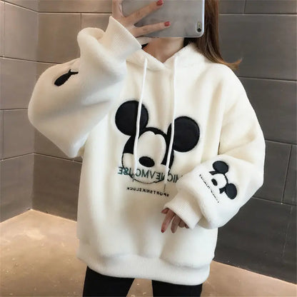 GymJoy's Disney Mickey & Minnie Hoodies – Cute Cartoon Pullover for Women