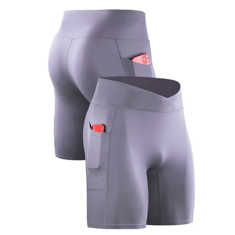 GimJoy's Male Compression Shorts Gym Tights Jogging Marathon Leggings Hiking Sweatpants Running Sportswear Badminton Athletic Underpants