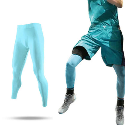 GymJoy Men's Running Tights - Winter, Spring, Autumn Activewear for Fitness and Sports