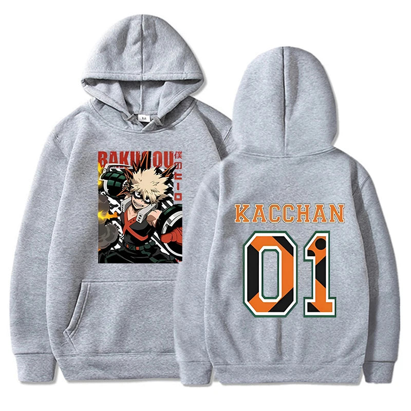 GymJoy's Anime Bakugou Katsuki Hoodie – Hip-Hop Inspired Streetwear for Men & Women