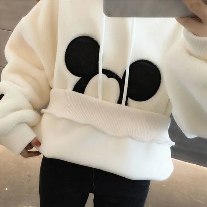 GymJoy's Disney Mickey & Minnie Hoodies – Cute Cartoon Pullover for Women