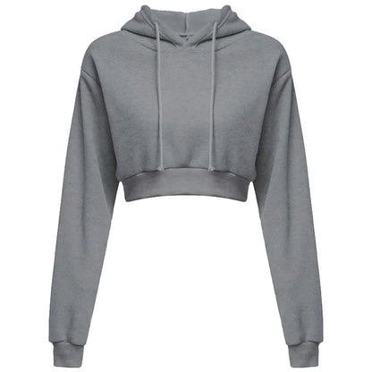 GymJoy Women's Crop Top Hoodie 2025