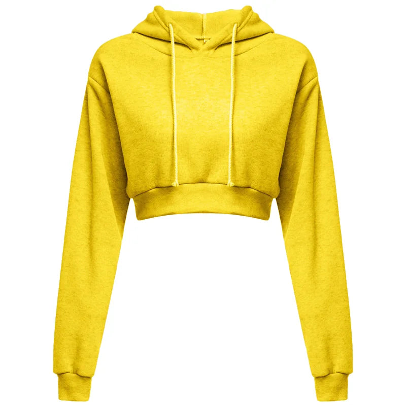 GymJoy Women's Crop Top Hoodie 2025