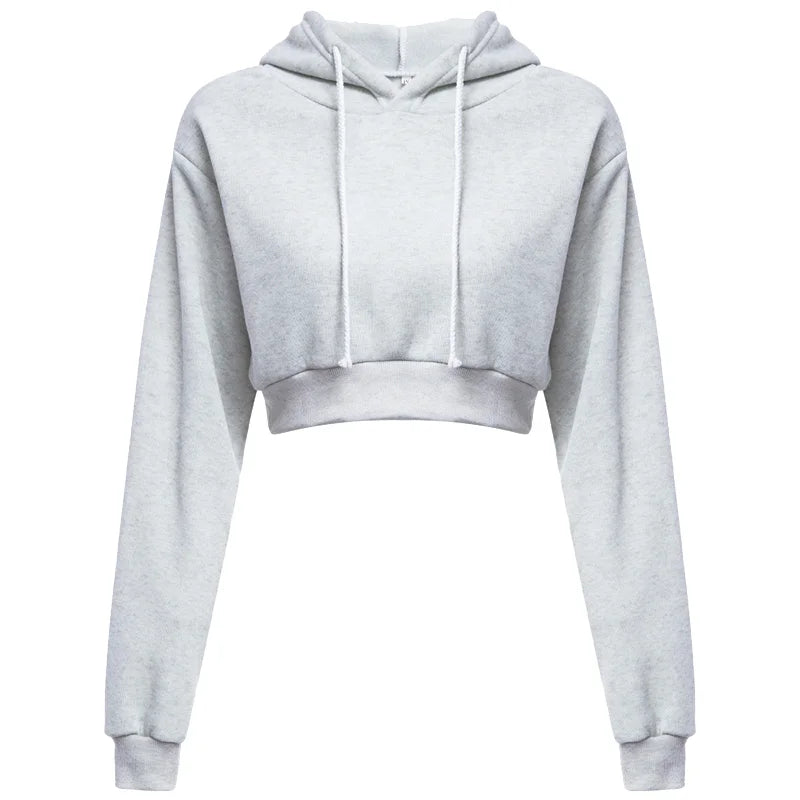 GymJoy Women's Crop Top Hoodie 2025