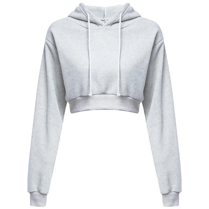 GymJoy Women's Crop Top Hoodie 2025