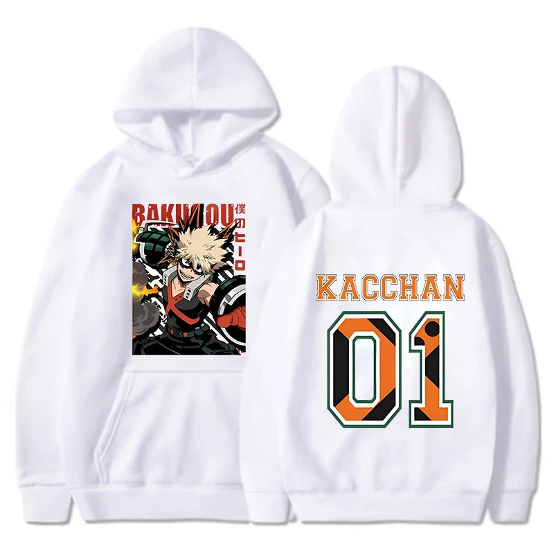 GymJoy's Anime Bakugou Katsuki Hoodie – Hip-Hop Inspired Streetwear for Men & Women