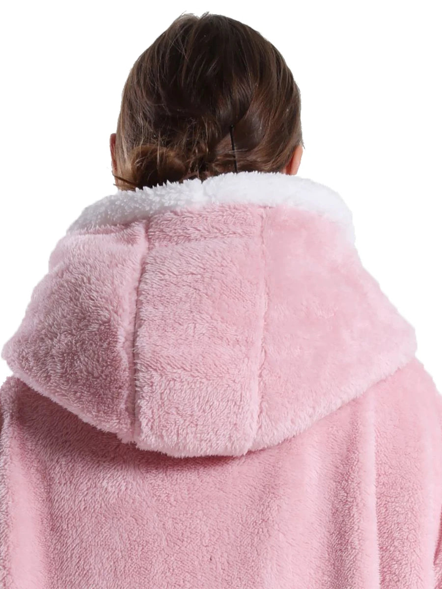 GymJoy's Oversized Wearable Blanket Hoodie – Plush Fleece Comfort