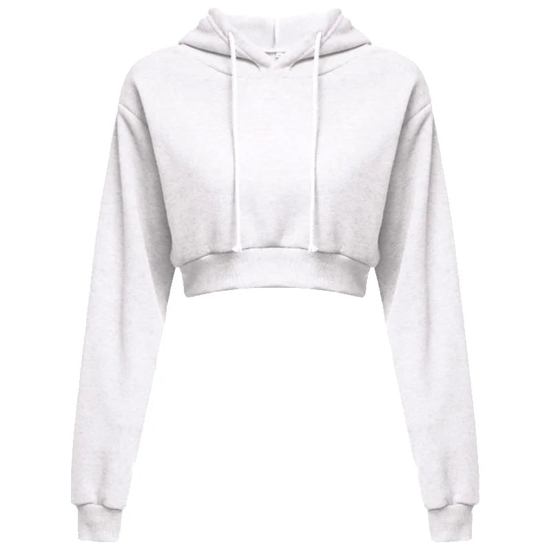 GymJoy Women's Crop Top Hoodie 2025