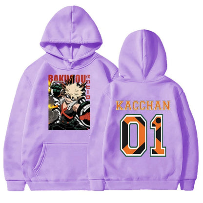 GymJoy's Anime Bakugou Katsuki Hoodie – Hip-Hop Inspired Streetwear for Men & Women