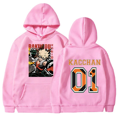 GymJoy's Anime Bakugou Katsuki Hoodie – Hip-Hop Inspired Streetwear for Men & Women