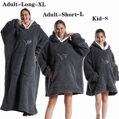 GymJoy's Oversized Wearable Blanket Hoodie – Plush Fleece Comfort