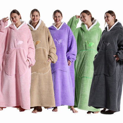 GymJoy's Oversized Wearable Blanket Hoodie – Plush Fleece Comfort