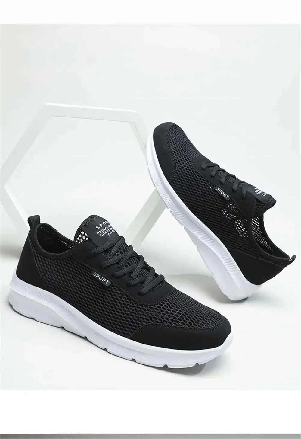 GymJoy's Mesh Vulcanized Men's Sneakers – Casual & Athletic Comfort