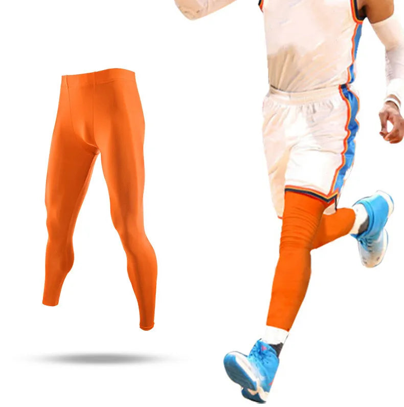 GymJoy Men's Running Tights - Winter, Spring, Autumn Activewear for Fitness and Sports