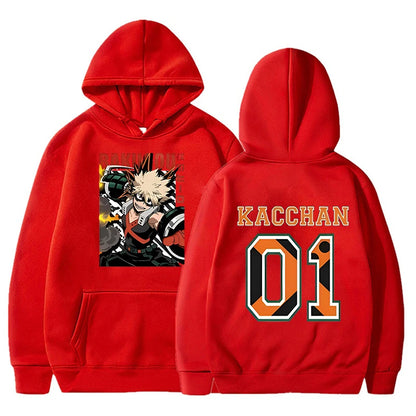 GymJoy's Anime Bakugou Katsuki Hoodie – Hip-Hop Inspired Streetwear for Men & Women