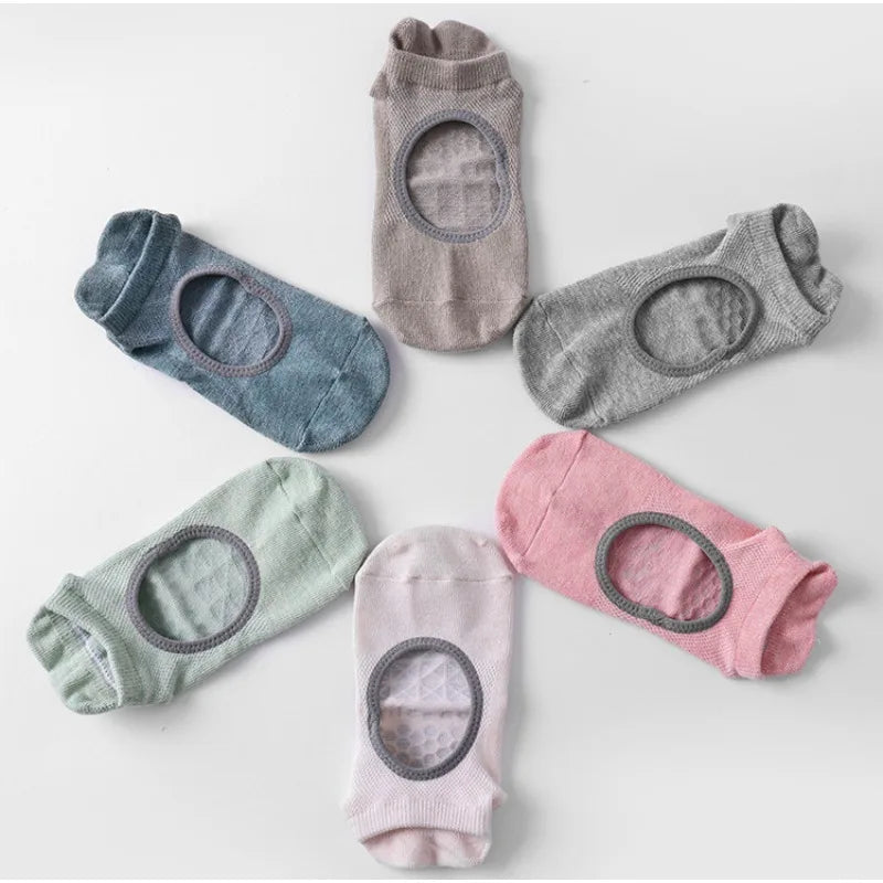 GymJoy's Non-Slip Cotton Sports Socks – Perfect for Yoga, Pilates, and Fitness