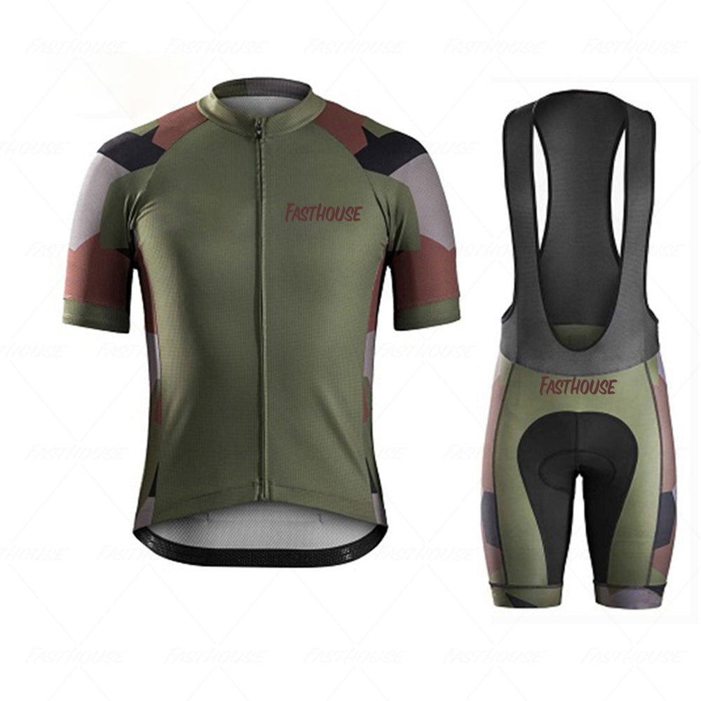 Summer Cycling Jersey Set - Breathable MTB Bicycle Clothing for Men