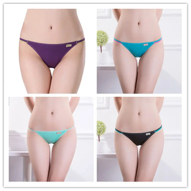 Women's Sexy Underwear String Panties - 4 Pcs/set