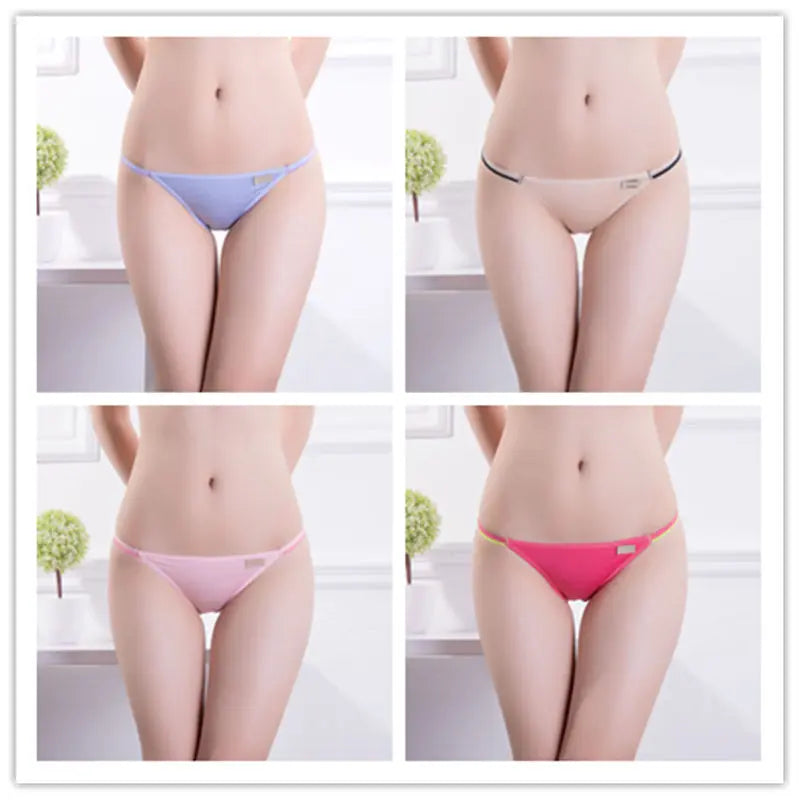 Women's Sexy Underwear String Panties - 4 Pcs/set